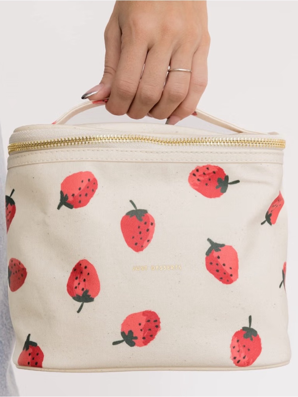 New Kate Spade New York Strawberry Print Lunch Tote